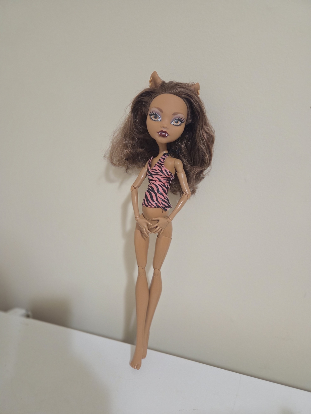 Monster High Doll G1 Clawdeen Wolf Frightfully Tall Ghouls 2015 17'" Tall